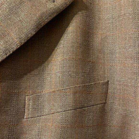 Beautiful Genuine Italian Men's Neutral Colored Sports Jacket - Brand New! - Picture 3 of 8